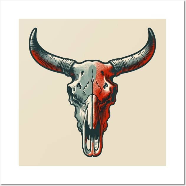 Bull skull Wall Art by Art_Boys